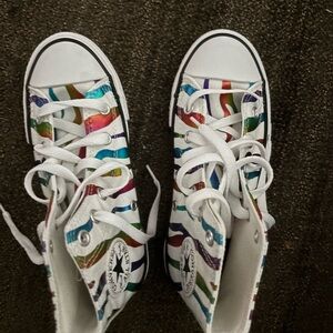 Colorful High-Top Sneakers